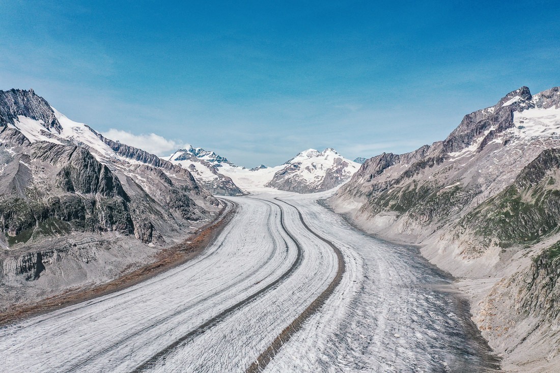 012 aletschgletscher luftaufnahmen drohne wanderung - Gletschertour zum Griesslisee und Aletschgletscher