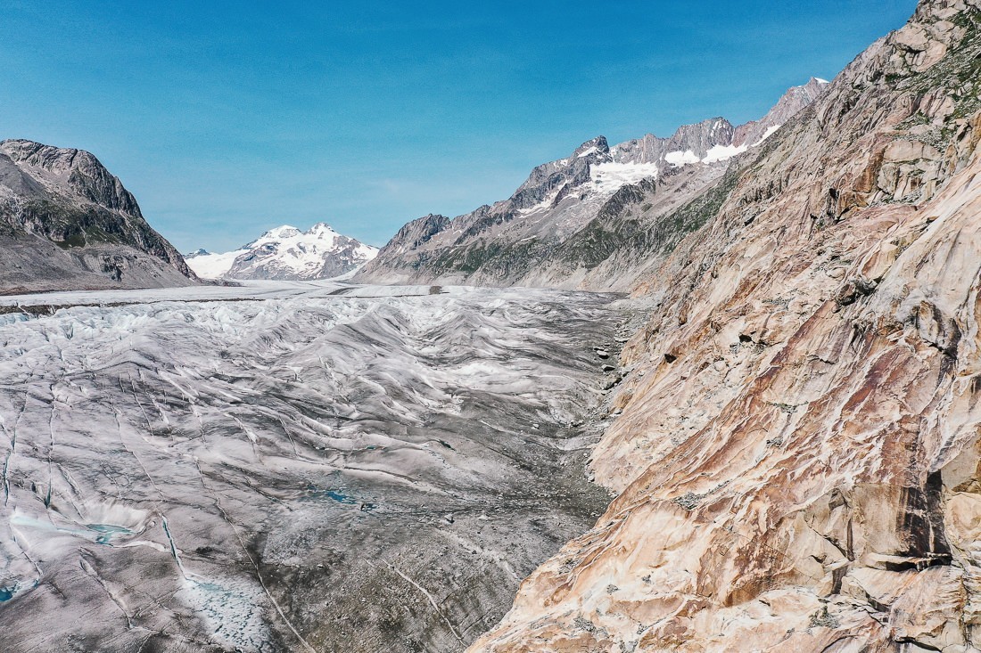 013 aletschgletscher luftaufnahmen drohne wanderung - Gletschertour zum Griesslisee und Aletschgletscher