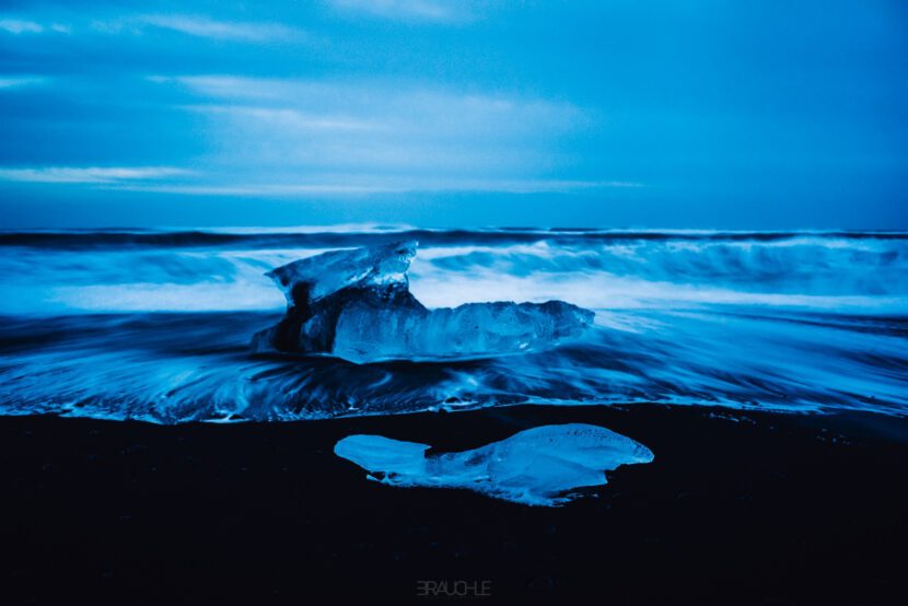 iceland joekurlarlon black beach ice blocks 3